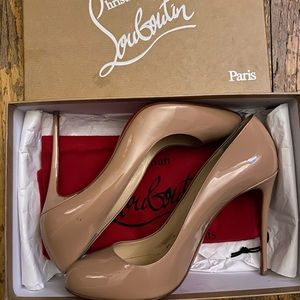 Christian Louboutin Fifille Patent Red Sole Heels
